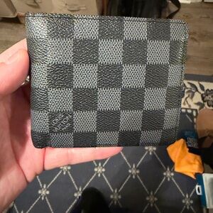 LV Checkered Wallet & Dockers Wallet Pair(Both Good Condition)